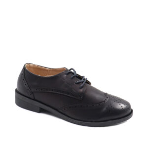 Ladies Lace Up Loafer Black