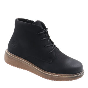 Ladies Lace Up Boot - Black