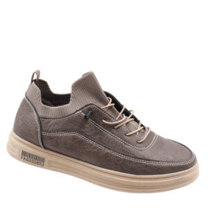 Mens Casual Lace Up Sneaker Brown