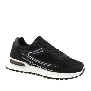 Mens Lace Up Sneaker - Black