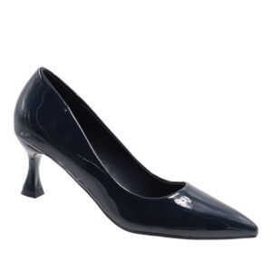 Ladies Pointed Toe Court Heel Navy
