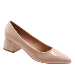 Ladies Low Heel Basic Court Pink