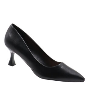 Ladies Pointed Toe Court Heel Black