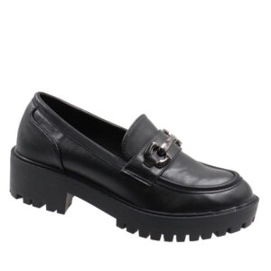Ladies Chunky Loafer - Black