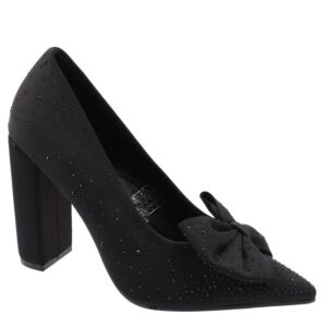 Ladies Pointed Toe With Studded Embellishment - Black