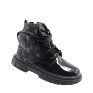 Kids Lace Up Boot - Black