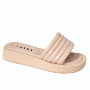 Jada Ladies Slip In Chunky Mule Natural