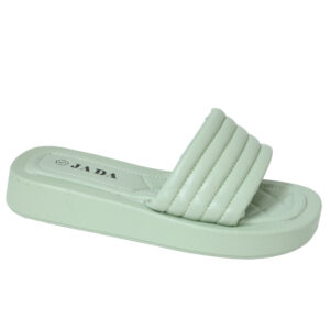 Jada Ladies Slip In Chunky Mule Sage