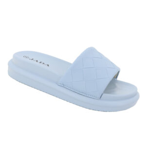 Jada Ladies Thick Sole Quilted Slide Blue