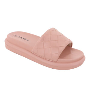 Jada Ladies Thick Sole Quilted Slide Pink