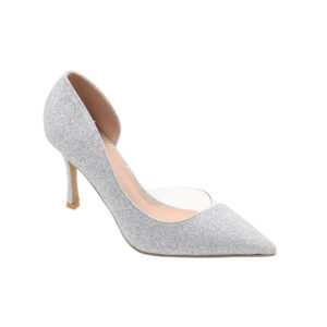 Ladies Pointed Closed Toe Silver