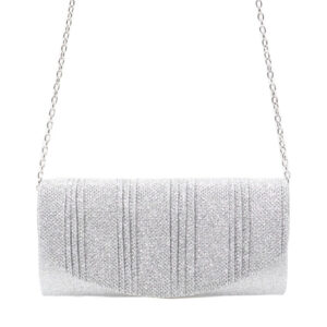 Ladies Elegant Clutch With Detachable Chain