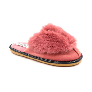 Ladies Fluffy Slippers - Pink