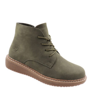 Ladies Lace Up Boot - Green