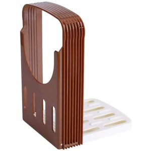 Foldable Bread Bake Bread Slicer Cutter – White/Brown