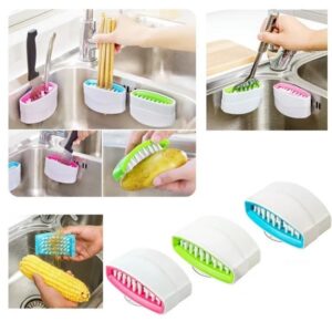 Multifunctional Detachable Sink Cutlery Cleaner With Suction Cup