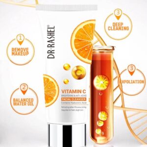 Dr Rashel Vitamin C Brightening & Anti-Aging Facial Cleanser With Hyaluronic Acid 80g