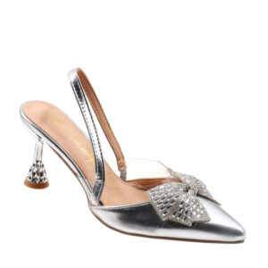 Ladies Pointy Sling Back With Bow Detail