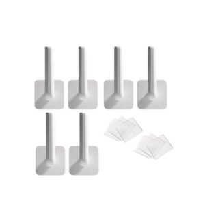 Universal Storage 6 Hooks White