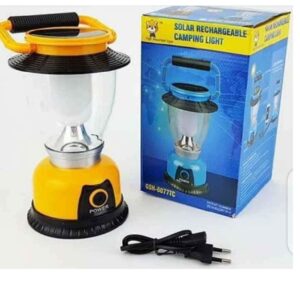Three Power Supply Mode LED Camping Light Dimmable Water-Resistant Lantern – Yellow