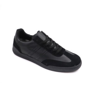 Mens Lace Up Sneaker - Black/Black