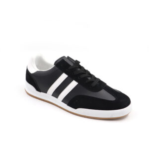 Mens Lace Up Sneaker - Black/White