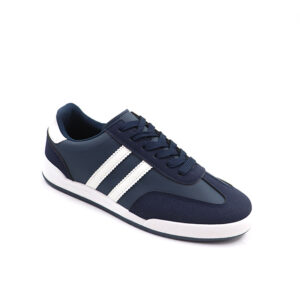 Mens Lace Up Sneaker - Navy/White