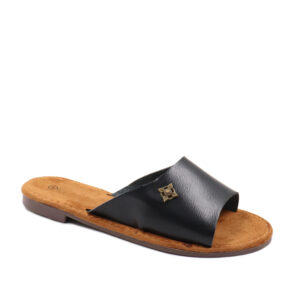 Ladies Slide Sandals-Black