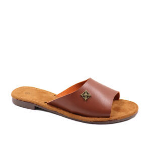 Ladies Slide Sandals-Coffee