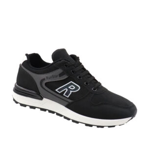 Mens Casual Lace Up Sneaker - Black