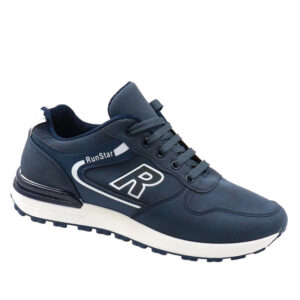 Mens Casual Lace Up Sneaker - Navy
