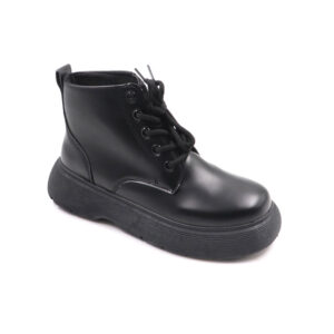 Ladies Fashion Lace Up Boot - Black