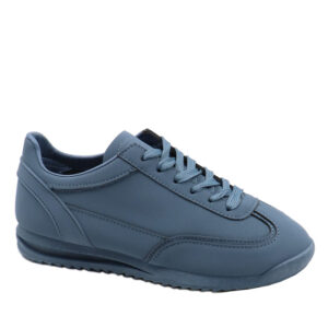 Ladies Fashion Lace Up Sneaker - Blue