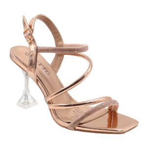 Ladies Fashion Clear Kitten Heel