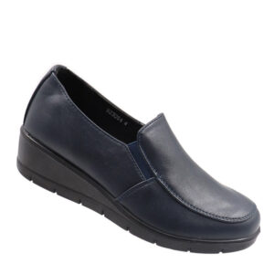 Ladies Comfort Flatform Pump - Dark Blue