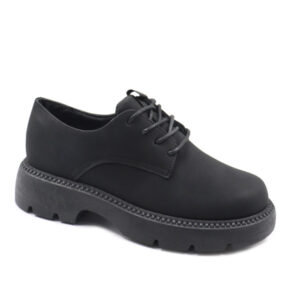 Ladies Lace Up Shoe - Black