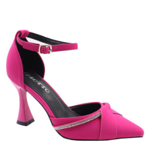 Ladies Diamante Detail Court Heel - Rose
