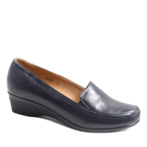 Ladies Comfy Slip In Wedge - Navy