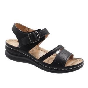 Ladies Comfort Sandal - Black