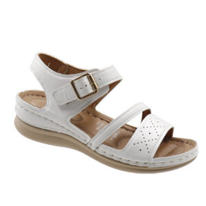 Ladies Comfort Sandal - White