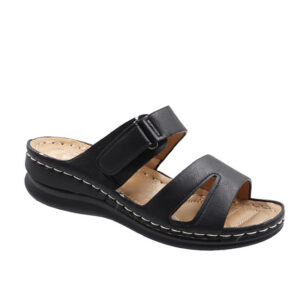 Ladies Comfort Sandal - Black