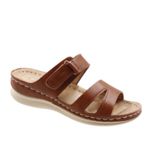 Ladies Comfort Sandal -Lt Coffee