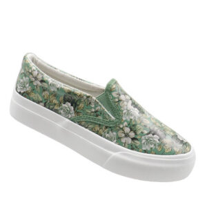Ladies Slip On Sneaker - Green