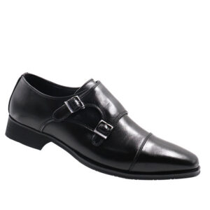 Mens Double Buckle Formal Shoe - Black